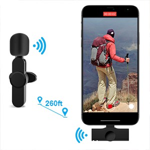 Micro Mini Không Dây Hỗ Trợ Quay Video / Ghi Âm Cho iPhone Android live 2023