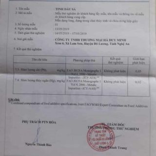 TINH DẦU SẢ Java nguyên chất 30ml