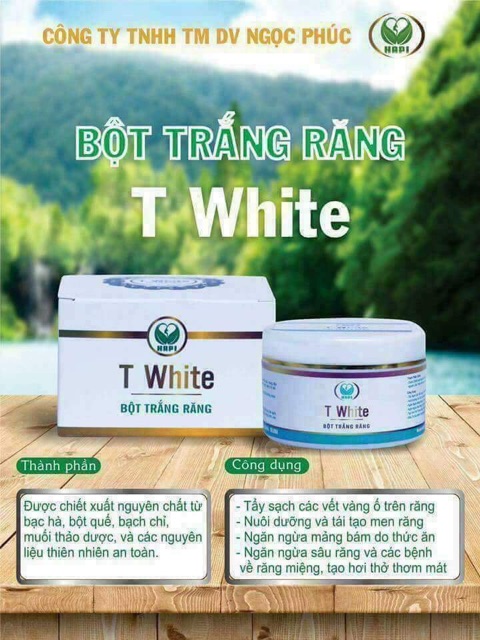 Bột trắng răng T- White