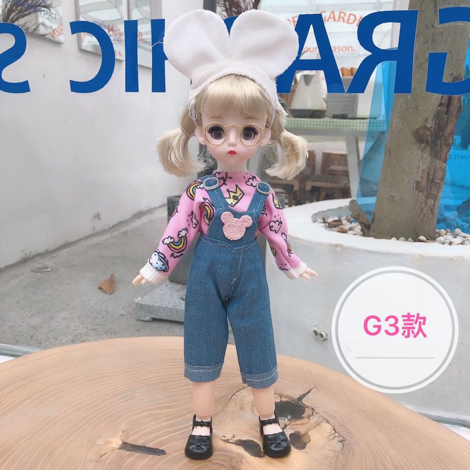 Búp Bê Barbie 4d 30cm Làm Quà Sinh Nhật Cho Bé Gái