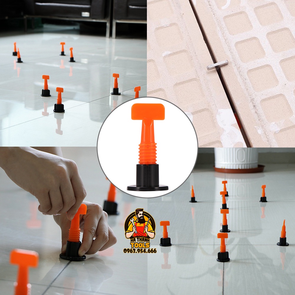 Ke cân bằng ốp lát gạch tái sử dụng - Ke vít ốp lát gạch men chữ T