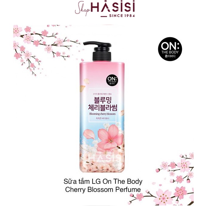 SỮA TẮM ON THE BODY - Cherry Blossom Wash 875ml ( Hoa Anh Đào )