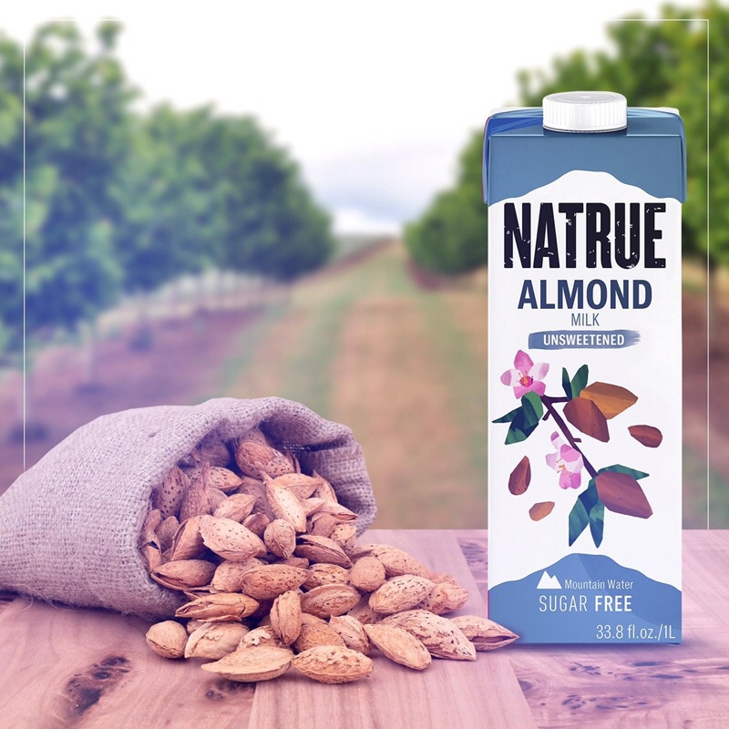 Thùng 6 Hộp 1L Sữa Almond Hạnh Nhân Nguyên Chất Natrue - EU