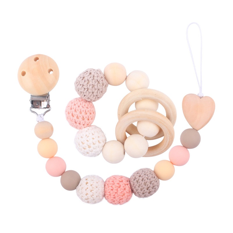 Vòng Đeo Tay Núm Vú Giả Bằng Silicone Dành Cho Bé Gái Mọc Răng