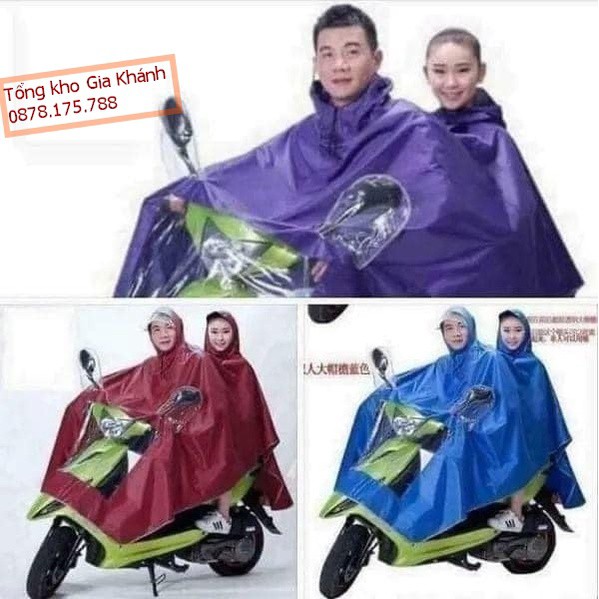 [DEAL SỐC] Áo Mưa Người Lớn Chất Dù Không Thấm Nước,Áo Có Kính Che Gương, Áo Mưa Thời Trang Phản Quang Cỡ Lớn Cao Cấp