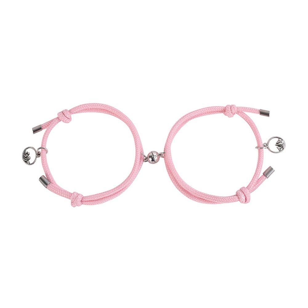 1 Cặp Vòng Tay Dây Thừng Bện Phản Quang VANES1 Phản Quang Ban Đêm Đơn Giản Cho Cặp Đôi