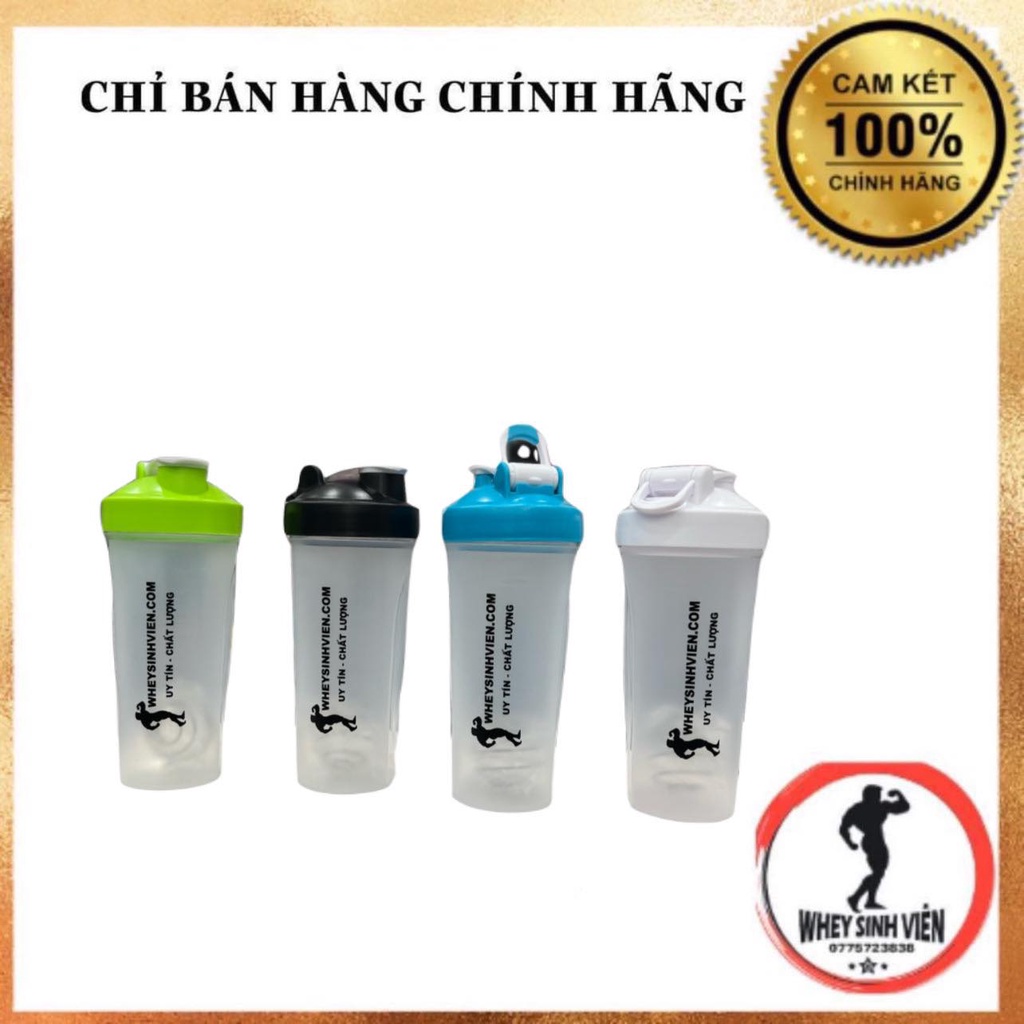 Bình lắc Sữa GYM (Shaker) WHEY SINH VIÊN 710ml TẬP GYM , ĐẠP XE , ĐÁ BÓNG TẠI WHEY SINH VIÊN HẢI PHÒNG