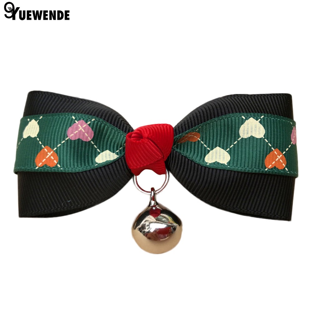 Vòng cổ đính nơ và chuông đáng yêu cho thú cưng