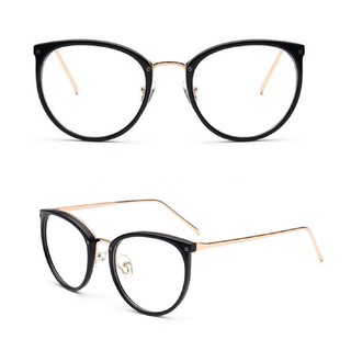 Beautyangel Retro Men Women Clear Lens Round Eyeglass Frames Metal Optical Protect Glasses