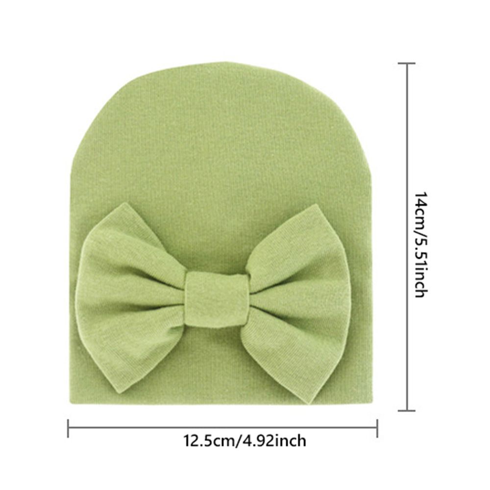Mũ trùm đầu thắt nơ chất liệu cotton mềm mại cho bé MIHAN1