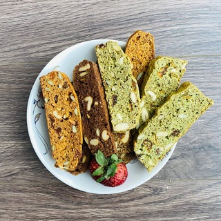 Bánh biscotti ăn kiêng mix 3 vị thơm ngon không đường dành cho người giảm - ảnh sản phẩm 1