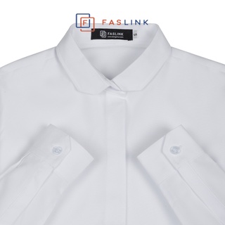 Áo Sơ Mi Nữ Faslink Vải S-Cafe Dòng Luxury Áo Sơ Mi Trắng Công Sở Nữ