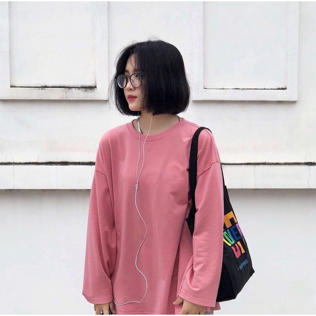 Áo Tay Dài BASIC LONG SLEEVE Màu Hồng  ❤️FREESHIP❤️ Nam nữ unisex