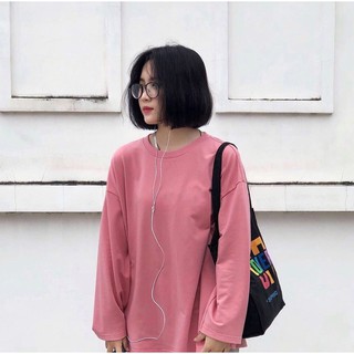 Áo Tay Dài BASIC LONG SLEEVE Màu Hồng Unisex