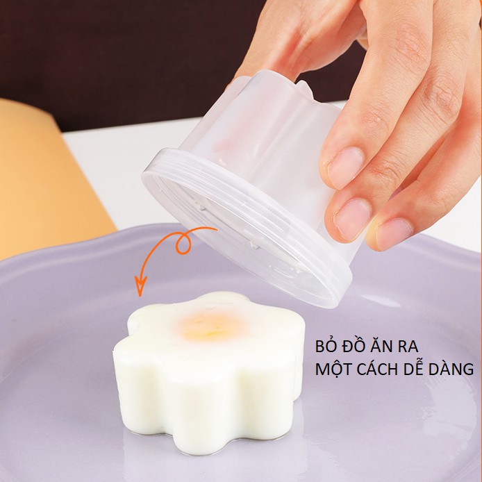 [ TẶNG CHỔI QUÉT DẦU ] Khuôn hấp trứng, làm bánh cho bé tập ăn dặm, set 4 khuôn AD19