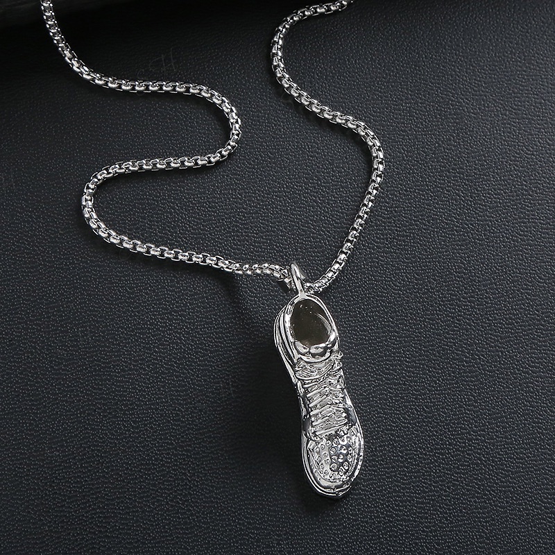 Dây chuyền bạc nam nữ hình GIÀY- Vòng cổ phụ kiện thời trang unisex đeo đôi
