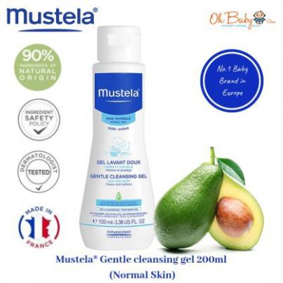 Sữa Tắm Gội Cho Trẻ Sơ Sinh & Em Bé Da Thường - Mustela Gentle Cleansing Gel