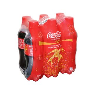 Lốc 6 chai Nước ngọt Coca Cola 390ml