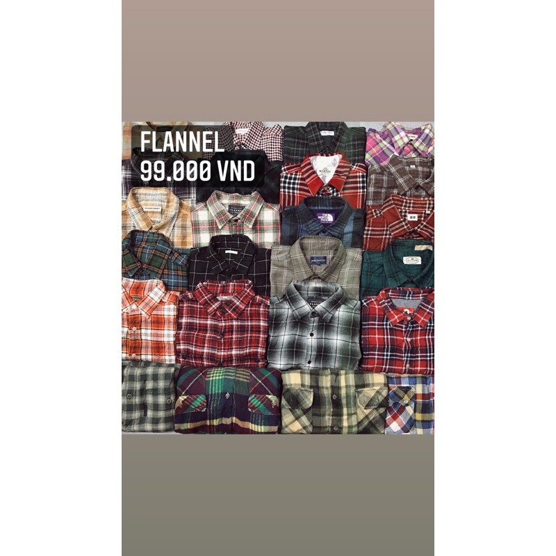 SƠ MI FLANNEL 2nd