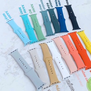 ️Dây đeo Apple Watch🎉FREESHIP️🎉Dây đồng hồ cao su Apple Watch cao cấp full size 1 2 3 4 5 38mm 40mm 42mm 44mm