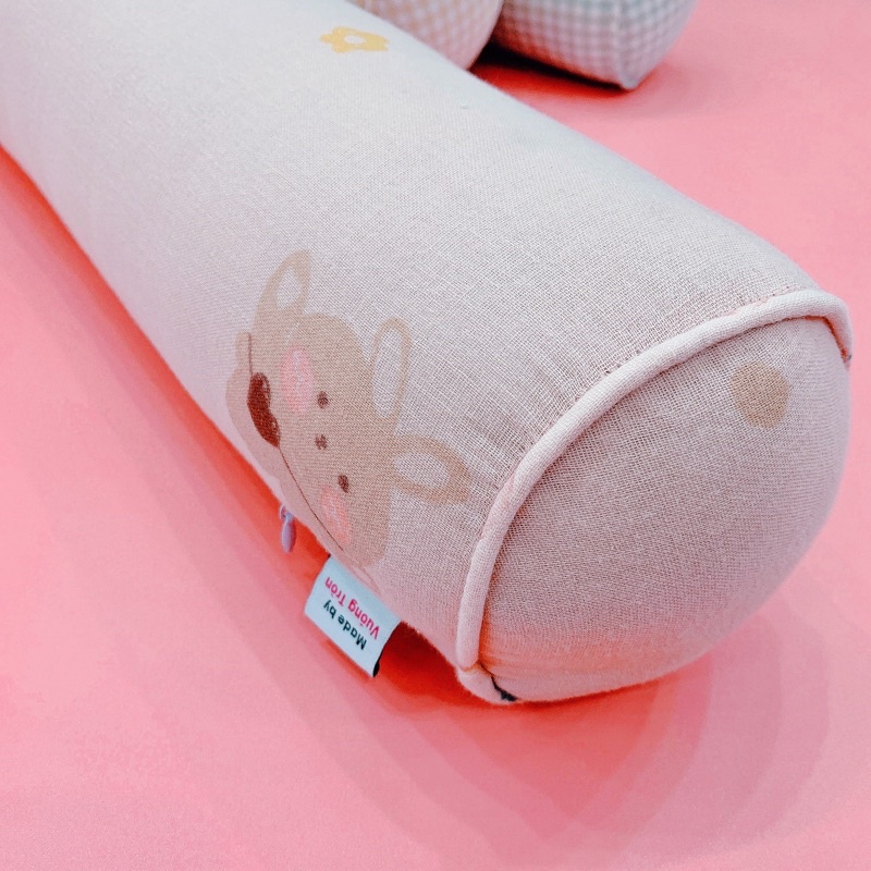 Gối Ôm ,Chặn Cotton Cho Bé Cao Cấp Vuông Tròn