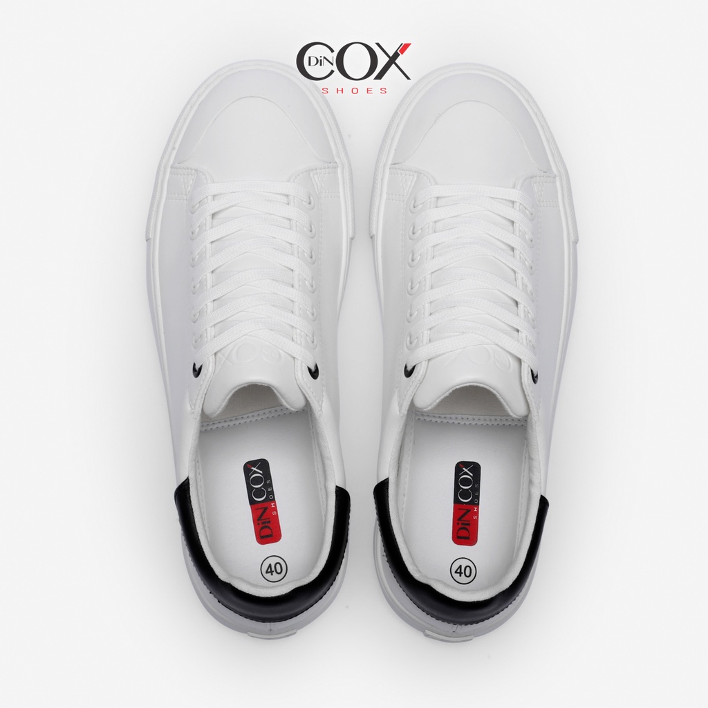 Giày Sneaker Da Nam DINCOX C13 Cách Điệu Sáng Tạo White/Black | BigBuy360 - bigbuy360.vn