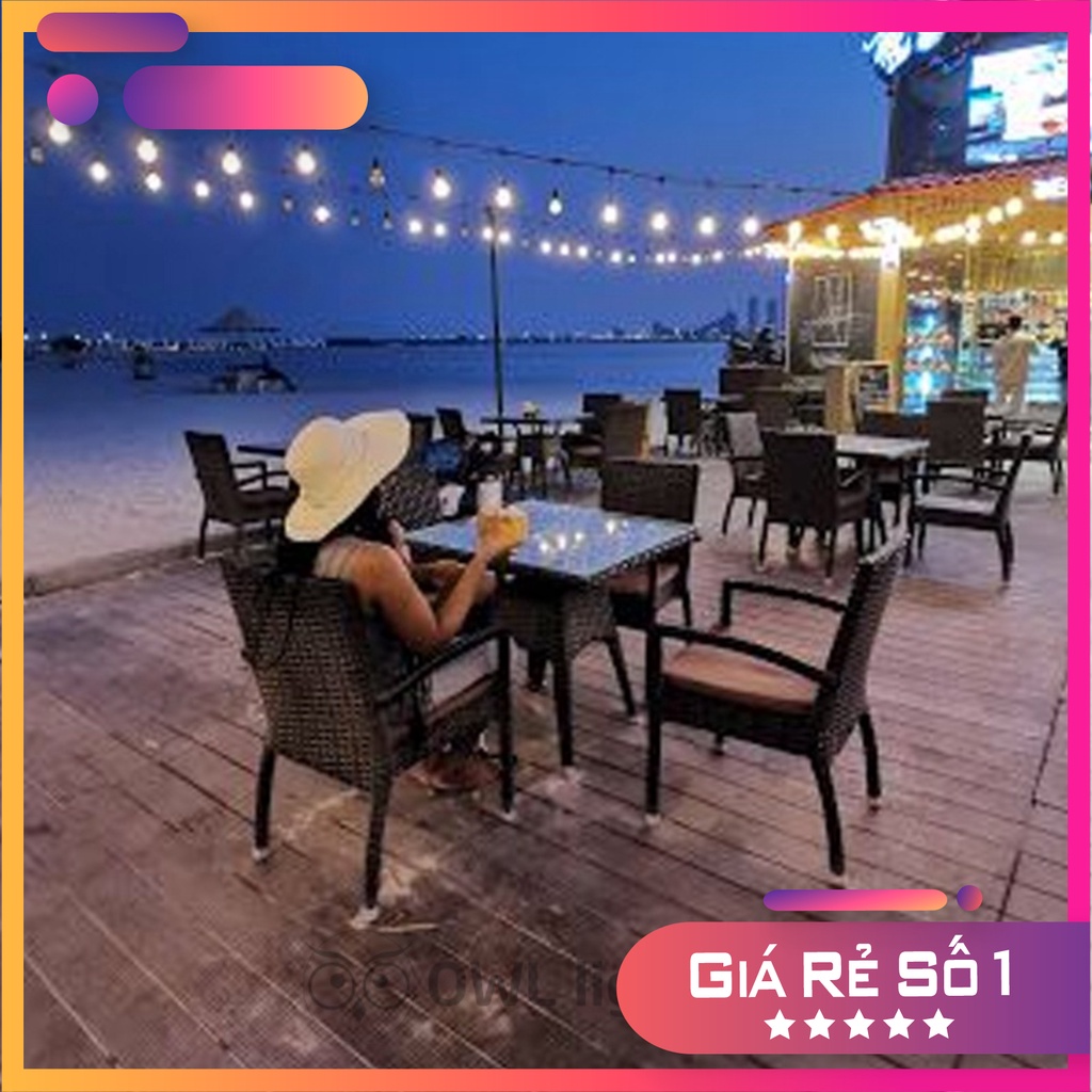 Đèn dây trang trí ngoài trời 10 mét 20 đui bóng loại tốt - OWL Lighting