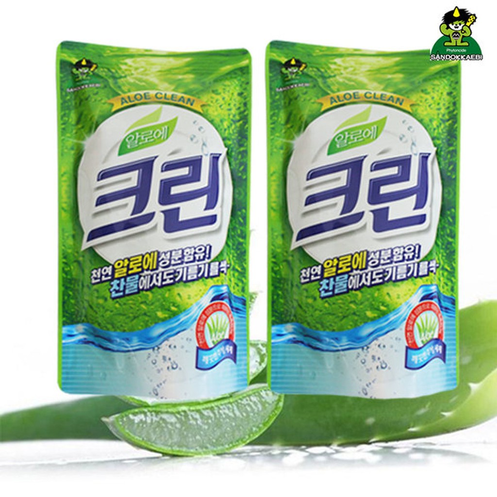 Bộ 5 Túi nước rửa chén bát Hương Nha Đam Sandokkaebi Hàn Quốc 800g