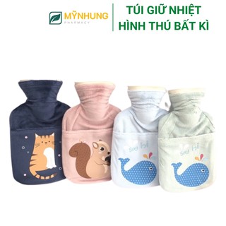 ( HÌNH THÚ BẤT KÌ ) TÚI SƯỞI CHƯỜM ĐAU BỤNG KINH VÀ GIỮ ẤM CƠ THỂ (300ml) loại chuẩn chắc chắn