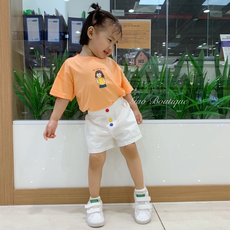 [Hình thật] Áo thun, quần kaki cho bé gái 8-20kg