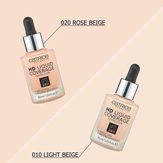 Kem nền Catrice HD liquid coverage 24h 30ml