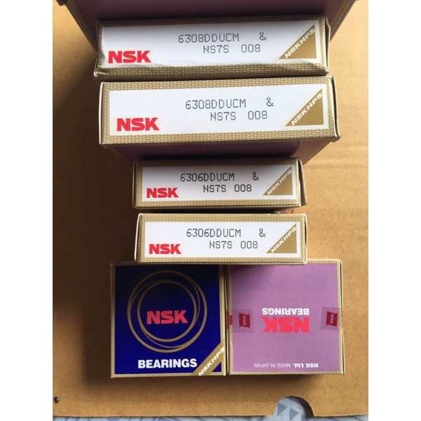 Vòng bi, bạc đạn NSK nhập khẩu vòng tua cao, chịu lực nặng nhiều mã: 6308, 6309, 6310, 6307, 6306, 6305