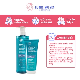 Sữa Rửa Mặt Ducray Keracnyl Gel Moussant