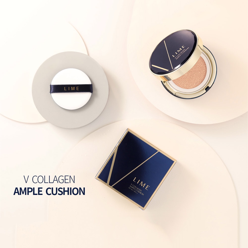 Phấn nước dưỡng ẩm LIME V Collagen Ample Cushion SPF 50+ PA +++