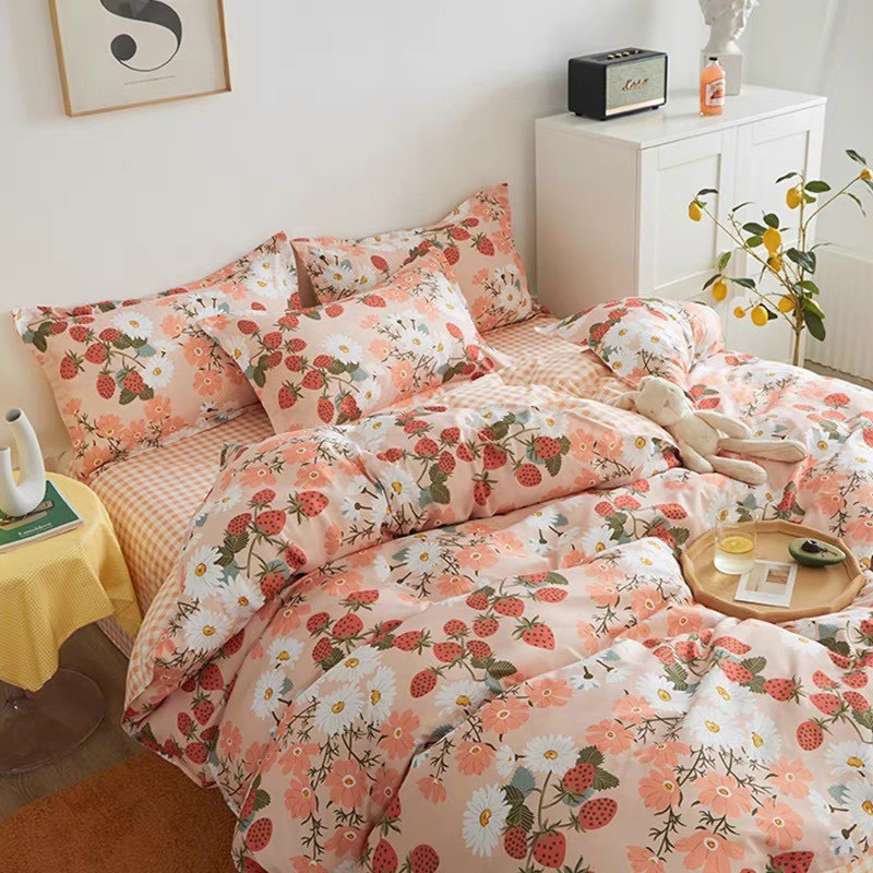 Chăn Ga Gối hàng nhập combo 4 món cao cấp cotton poly hàng loại 1 ( không kèm ruột)