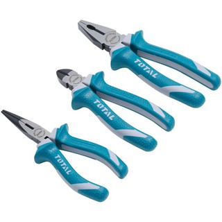 Bộ kìm điện, kìm cắt và kìm nhọn 3 chi tiết Total THT2K0301