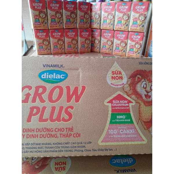 [Mẫu mới] Lốc 4 hộp sữa pha sẵn Dielac Grow Plus 110ml