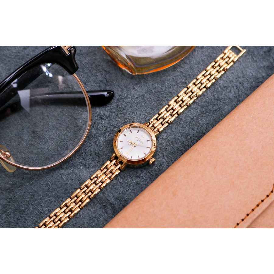 Đồng hồ Nữ Julius JA-770B Hàn Quốc Dây Thép (Vàng)