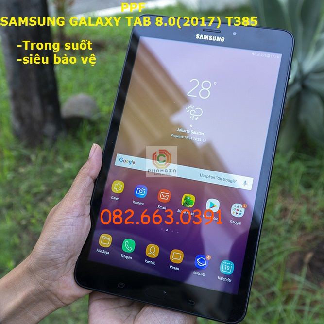 Dán PPF bóng, nhám cho Samsung Galaxy Tab 8.0 (2017) T385 màn hình, mặt lưng, full lưng viền siêu bảo vệ