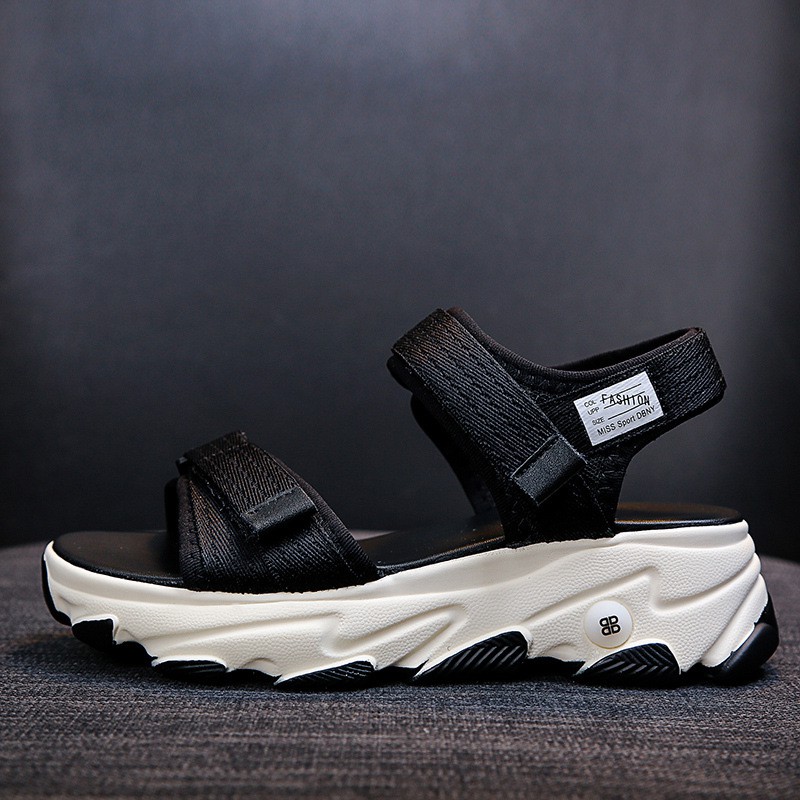 Dép nữ hàng hiệu_Sandal nữ đế bệt quai hậu 5cm. Dép nữ đế bệt quai hậu 5cm. Xăng đan nữ đế bệt quai hậu 5cm
