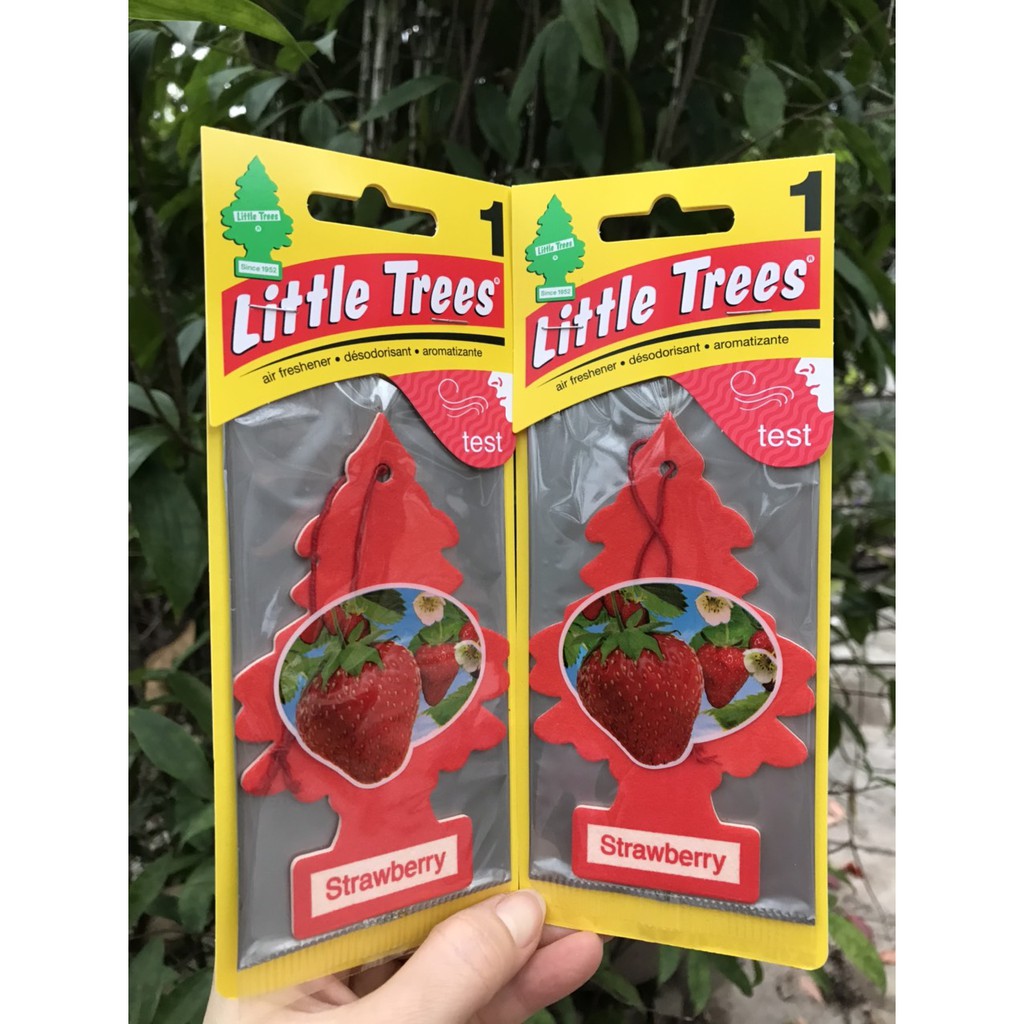 CÂY THÔNG THƠM LITTLE TREES STRAWBERRY (MỸ) MÙI DÂU TÂY