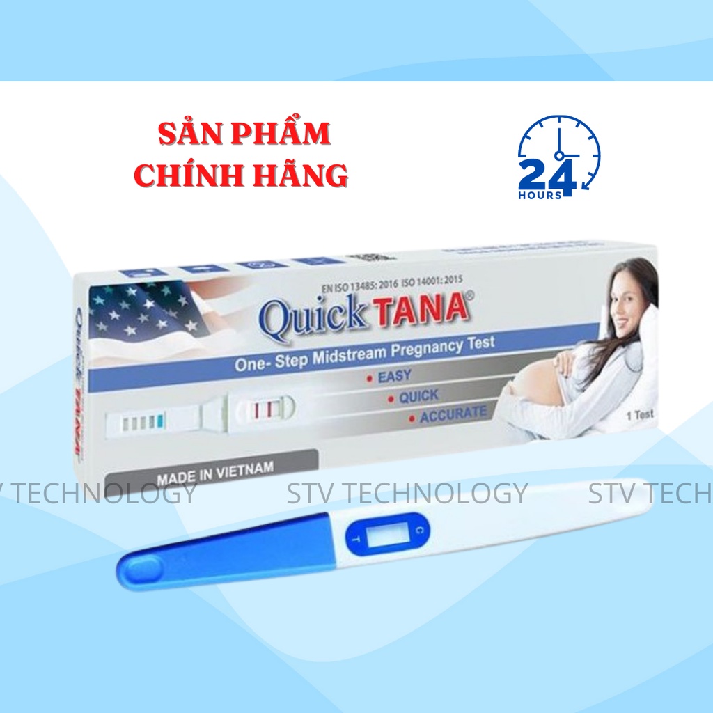 Bút Thử Thai Quicktana Tanaphar 2 Vạch Nhanh Chóng, Chính Xác Test Thử Thai Hai Vạch Sớm Hiệu Quả Tức Thì.