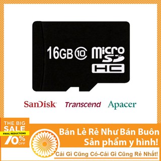 Thẻ Nhớ MicroSD Class 10 Tốc Độ Cao (Đen) 16GB