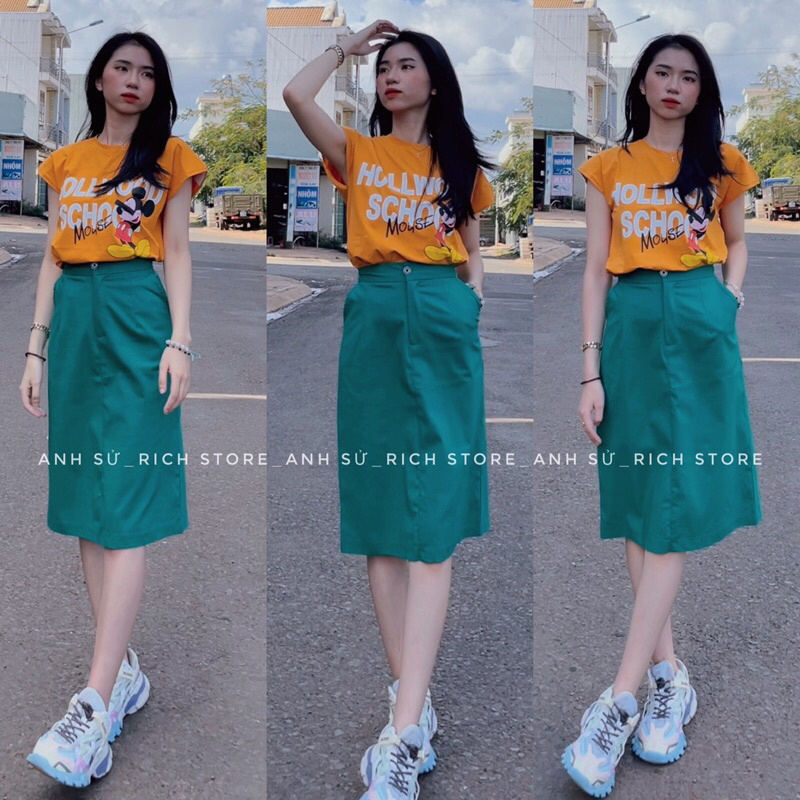 SET ÁO TANKTOP-CHÂN VÁY DÀI