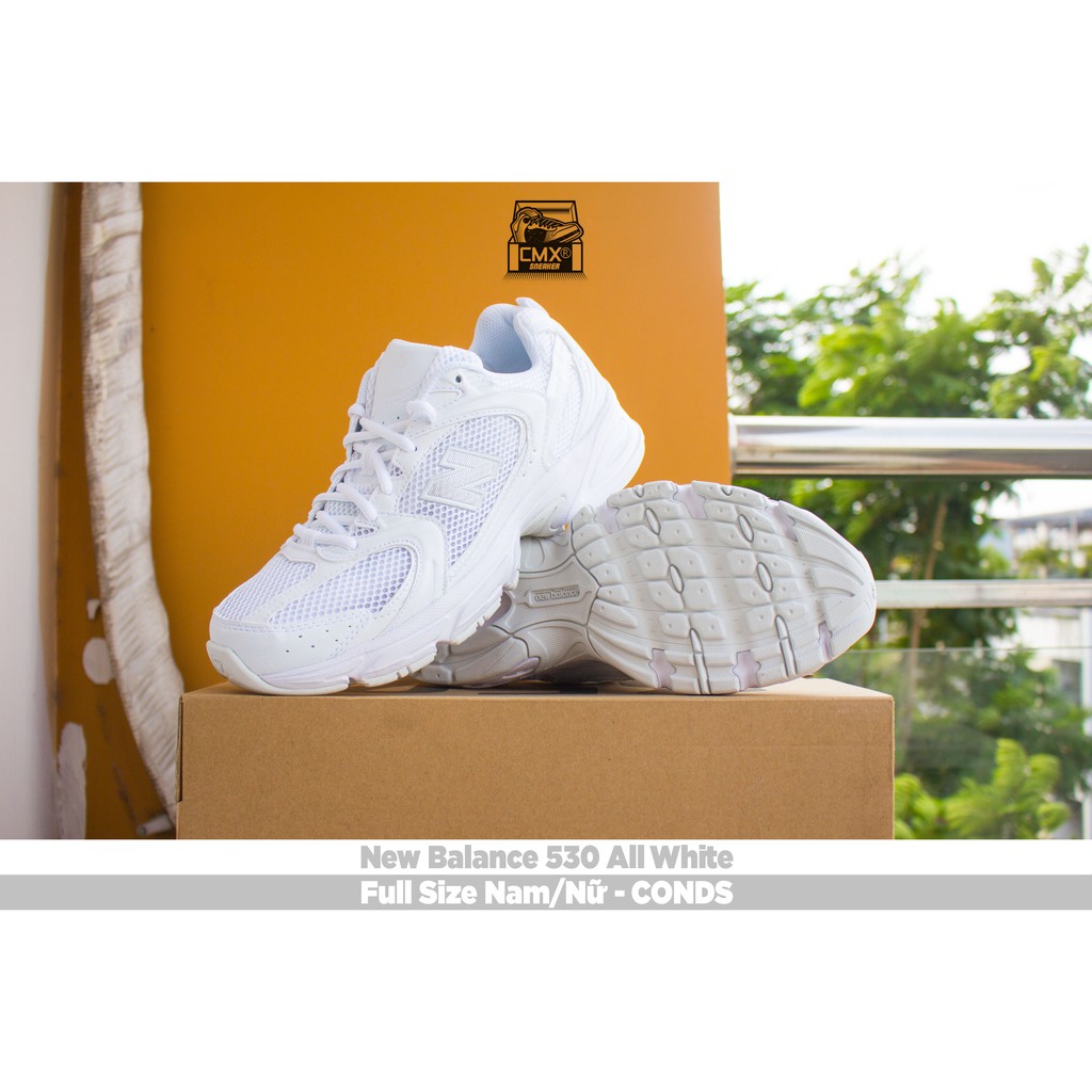 [ HÀNG CHÍNH HÃNG ] Giày New Balance 530 All White ( MR530FW1 ) - REAL AUTHETIC 100%