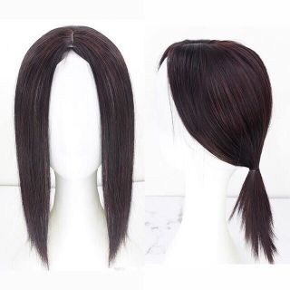 Tóc giả 2 mái che hói che bạc làm dày tóc mỏng tóc ít