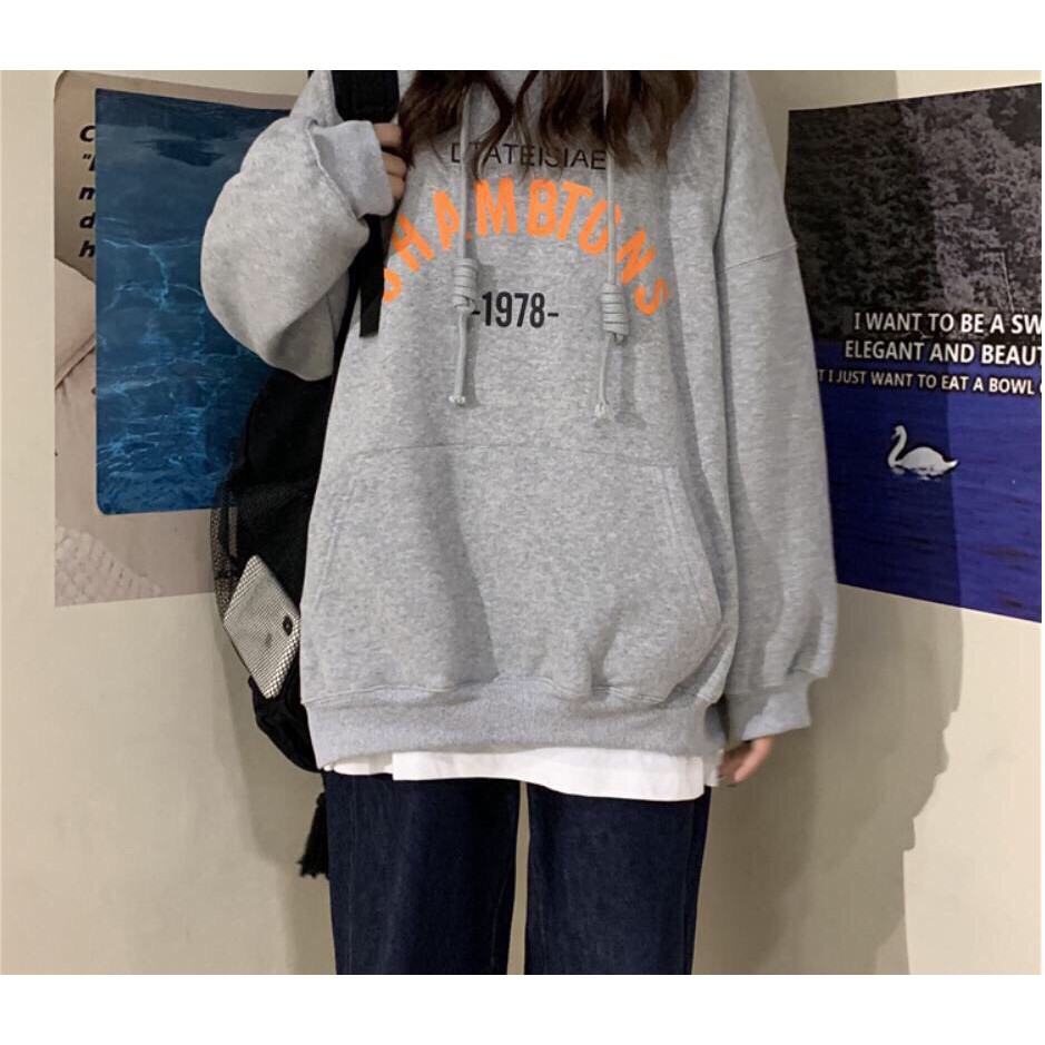 áo khoác nỉ hoodie in chữ trẻ trung năng động N298