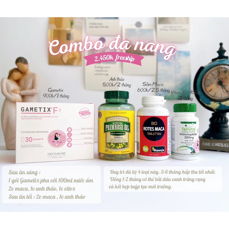 Combo Đa Nang Buồng Trứng Hỗ Trợ Khả Năng Thụ Thai Ở Nữ Giới