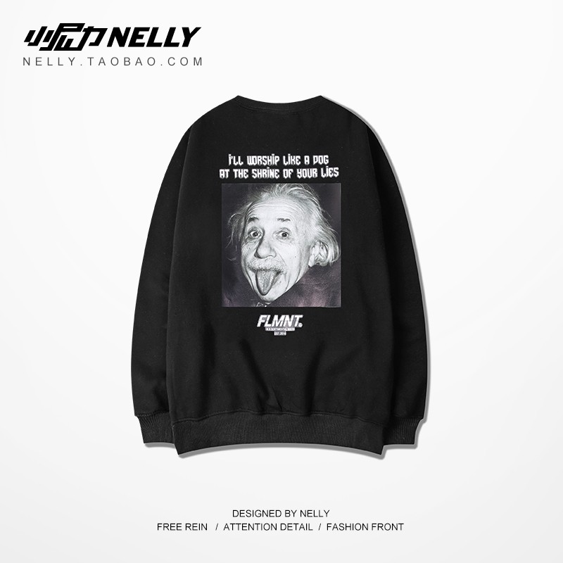 [NY2805] Áo nỉ cổ tròn in hình Einstein (NELLY) | BigBuy360 - bigbuy360.vn