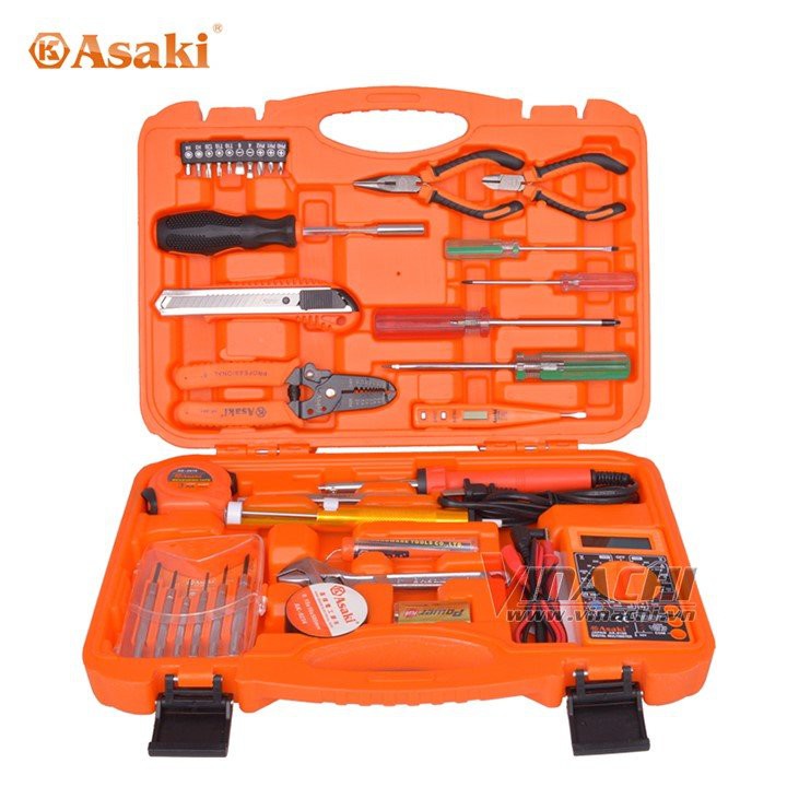 BỘ DỤNG CỤ GIA ĐÌNH ASAKI 35 CHI TIẾT AK-9788